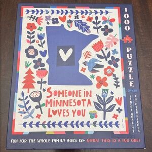 Patina someone in Minnesota loves you Puzzle. 1000 pieces. Complete.  Premium